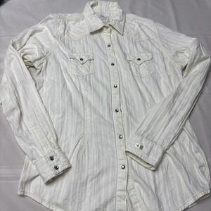 Twenty X 20X Women's Long Sleeve Pearl Gem Snap Western Rodeo Cotton Shirt Sz L